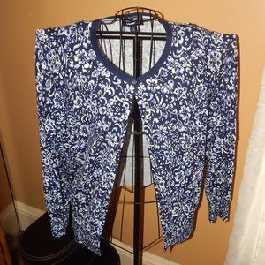 Ladies Lands' End Button-Front Cardigan Sweater - Size L